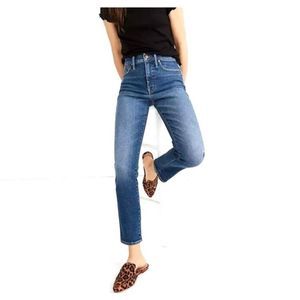 Madewell High Rise Stovepipe Stretch AN335 Blue Jeans Straight Leg Womens28